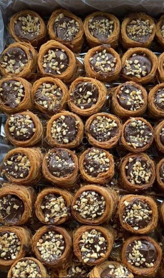 Toptan Kadayıflı Bülbül Yuvası Lokumu Fındıklı 10 Kg