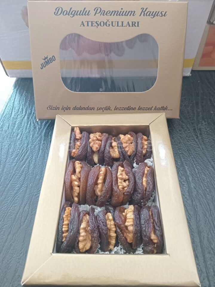 Toptan Ceviz Dolgulu Gün Kurusu Kayısı 300 Gr