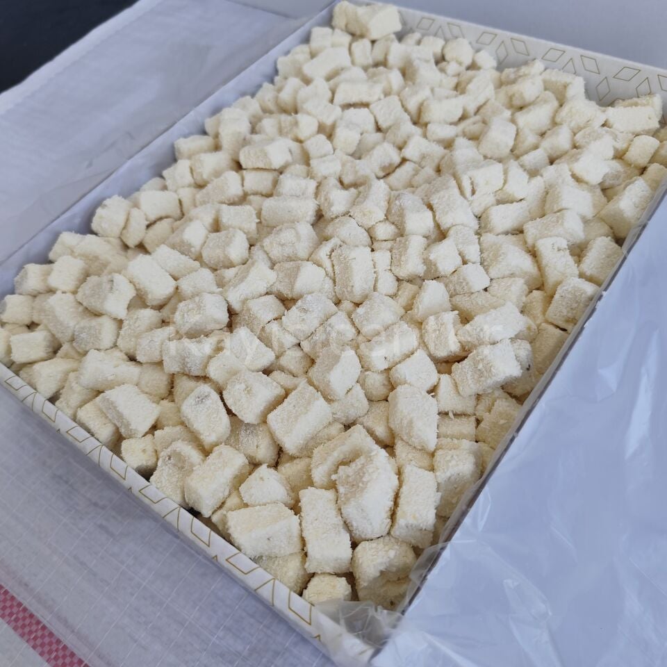 Toptan Çifte Kavrulmuş Yer Fıstıklı Sütlü Lokum 10 Kg