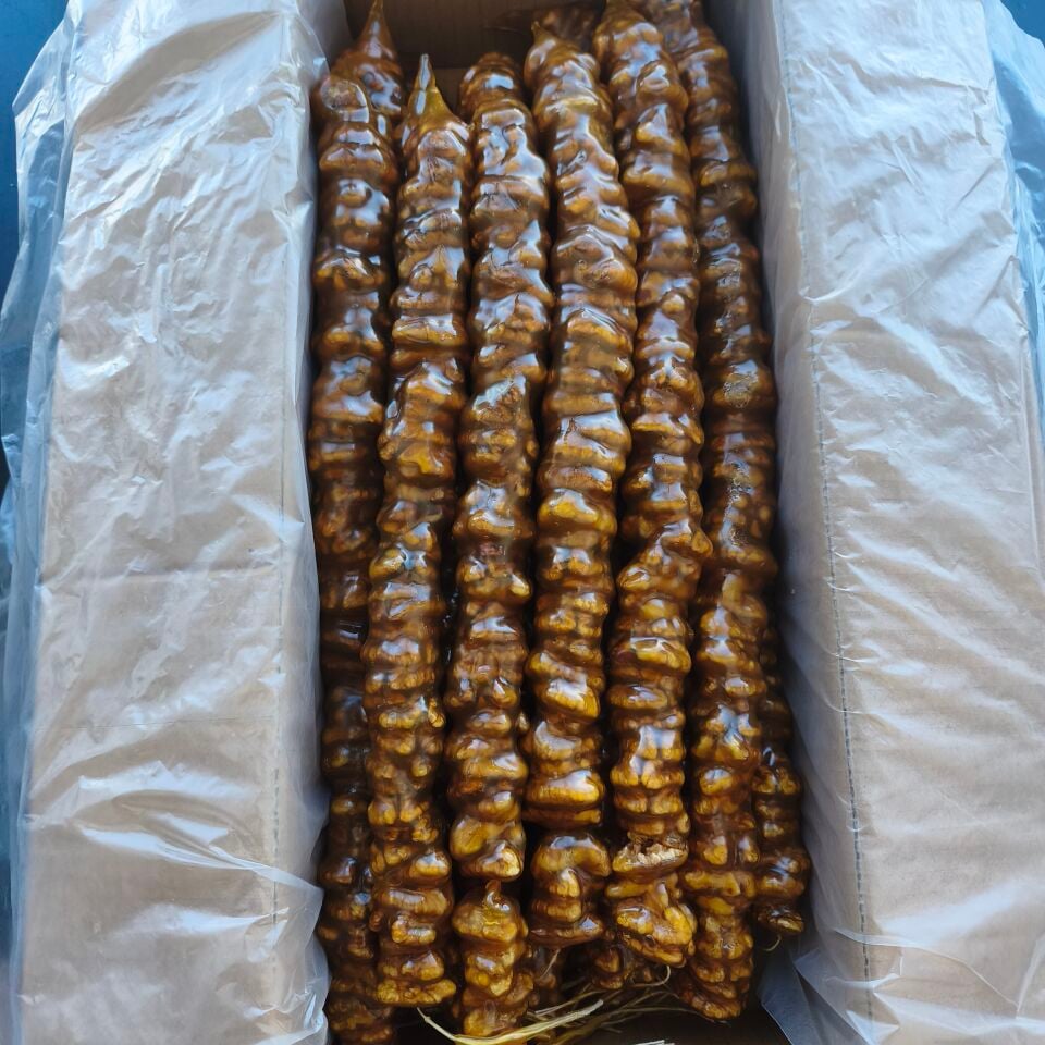 Toptan Gurme Cevizli Sucuk Duble Sarı 10 Kg