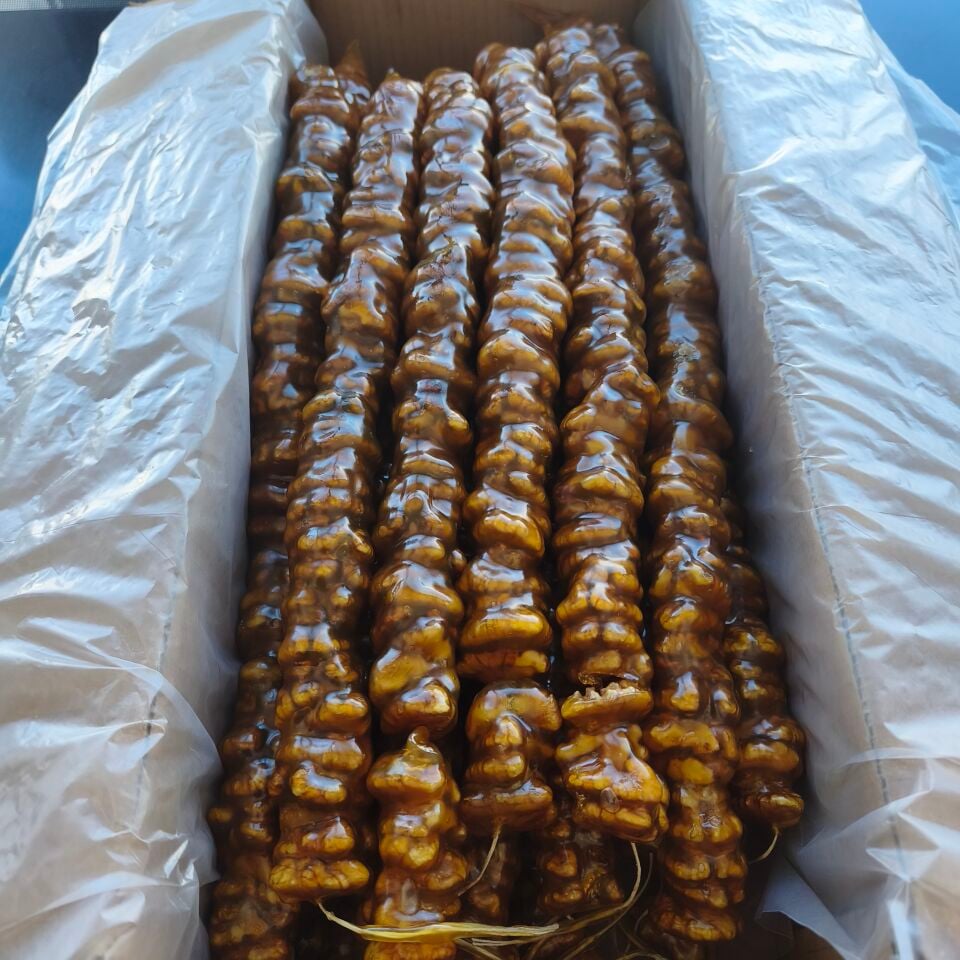 Toptan Gurme Cevizli Sucuk Duble Sarı 10 Kg