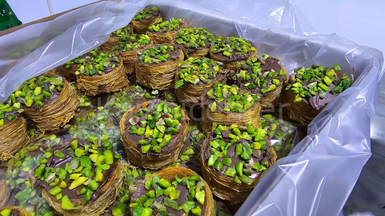 Toptan Kadayıflı Bülbül Yuvası Lokumu Çikolatalı 10 Kg