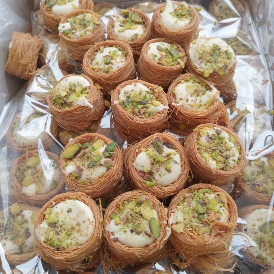 Toptan Kadayıflı Bülbül Yuvası Lokumu Fındıklı 10 Kg