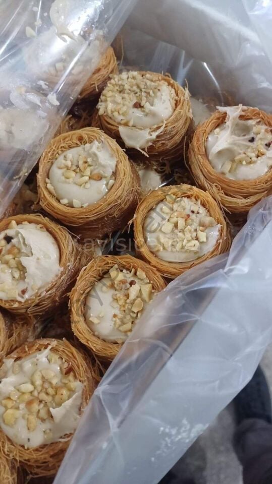 Toptan Kadayıflı Bülbül Yuvası Lokumu Fındıklı 10 Kg