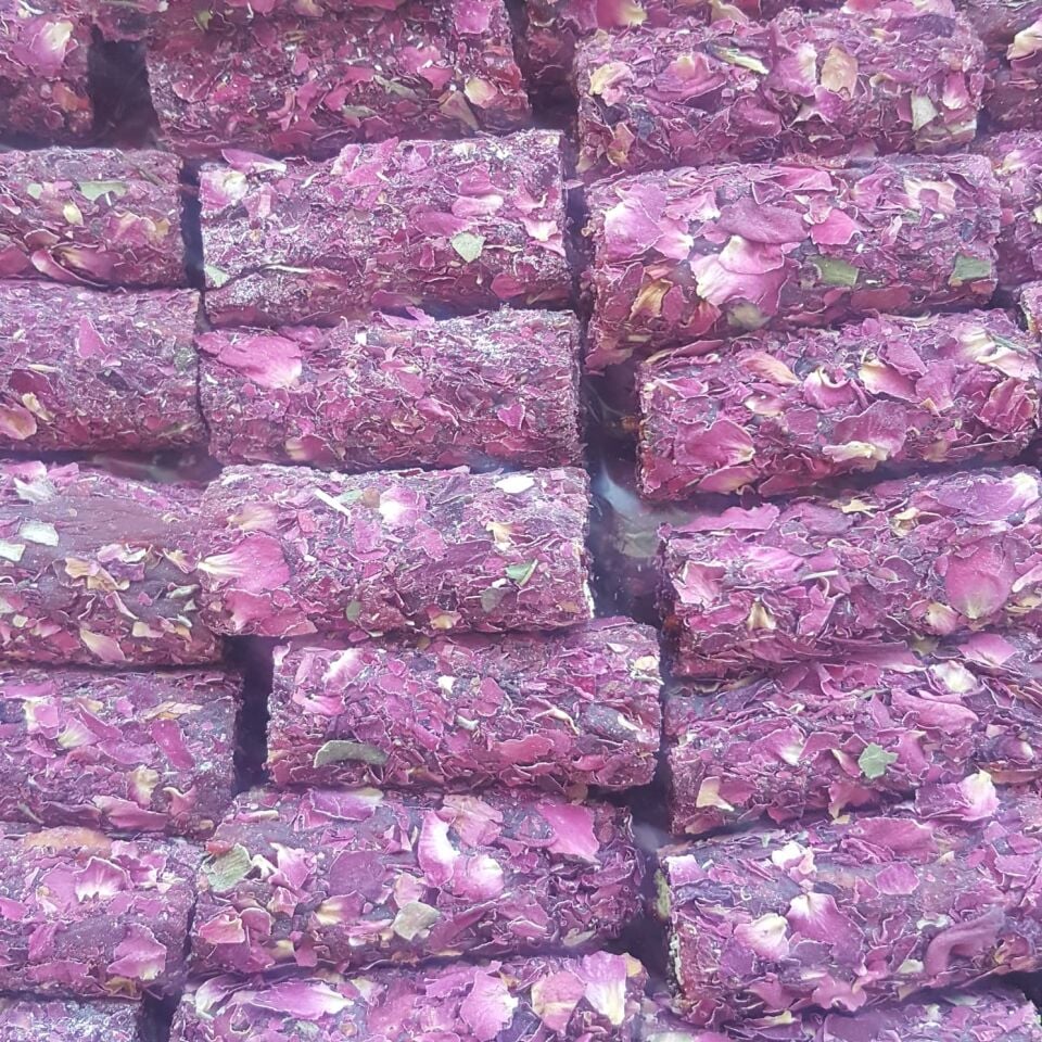 Toptan Antep Fıstıklı Cennet Lokumu  10 Kg Güllü