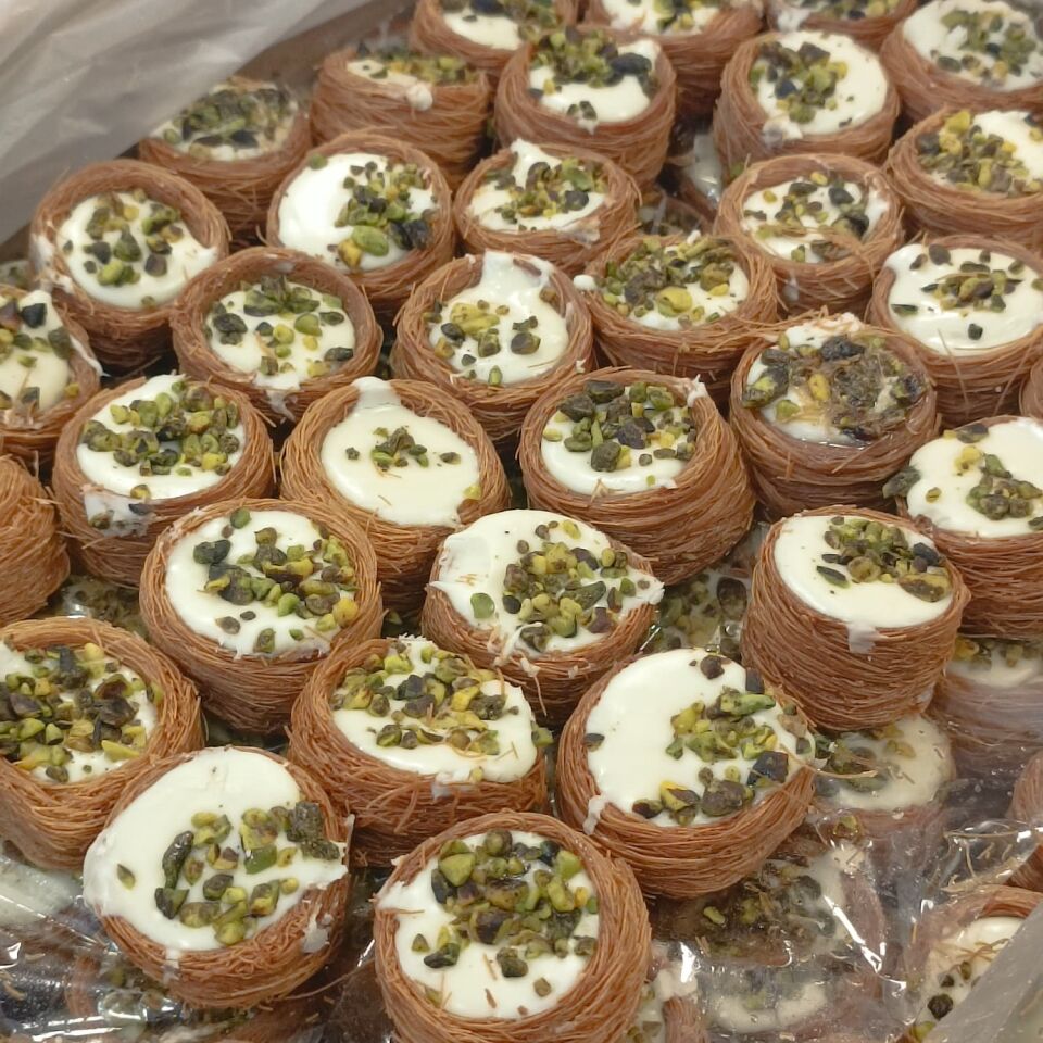 Toptan Kadayıflı Bülbül Yuvası Lokumu Sade 10 Kg