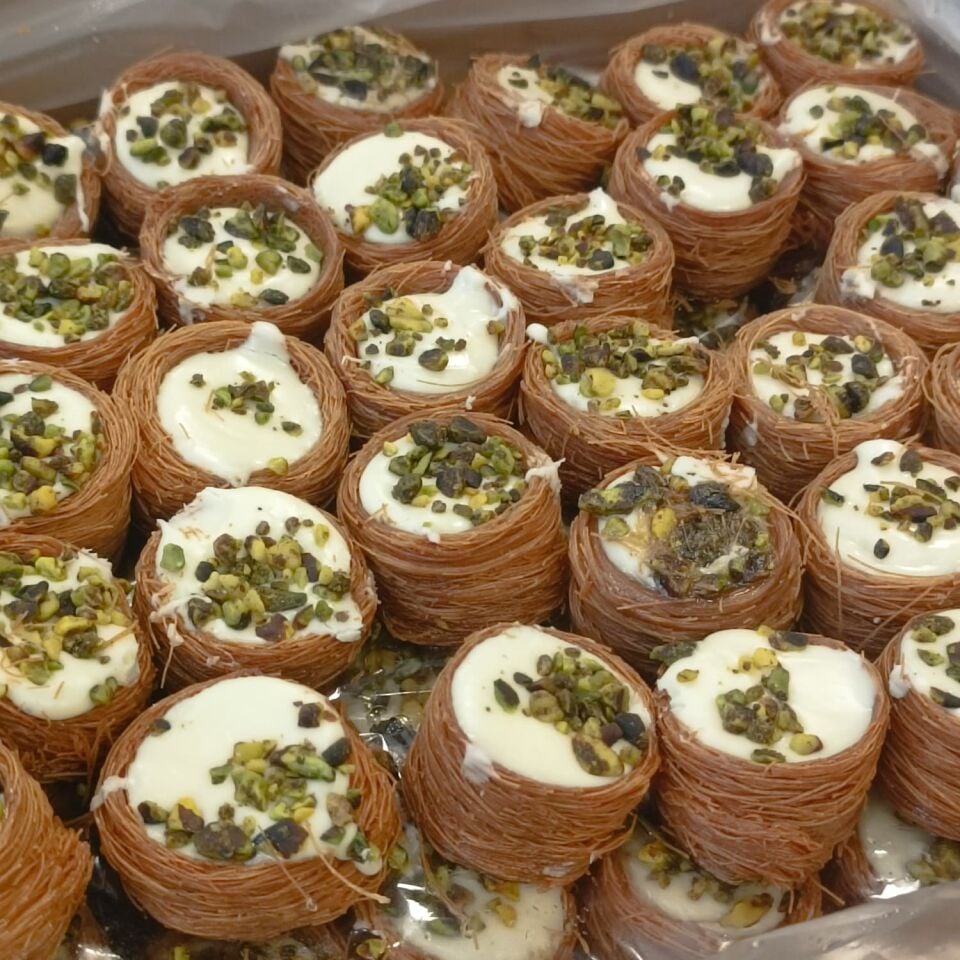 Toptan Kadayıflı Bülbül Yuvası Lokumu Sade 10 Kg