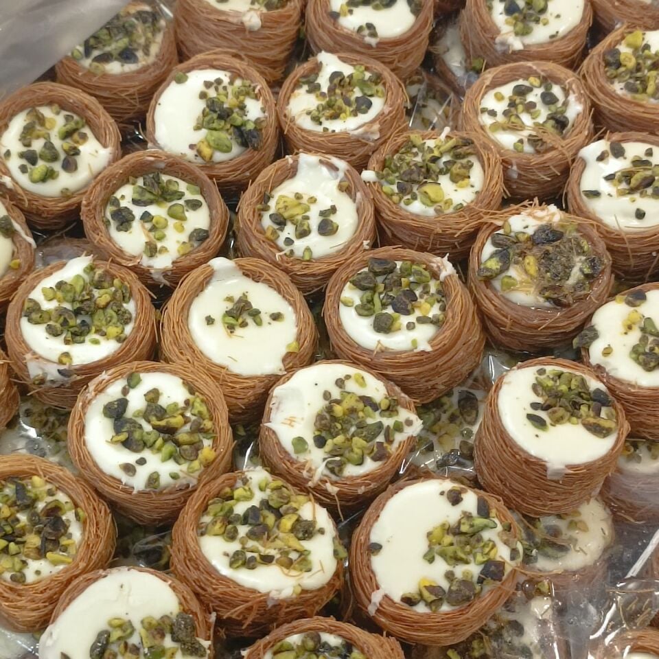 Toptan Kadayıflı Bülbül Yuvası Lokumu Sade 10 Kg