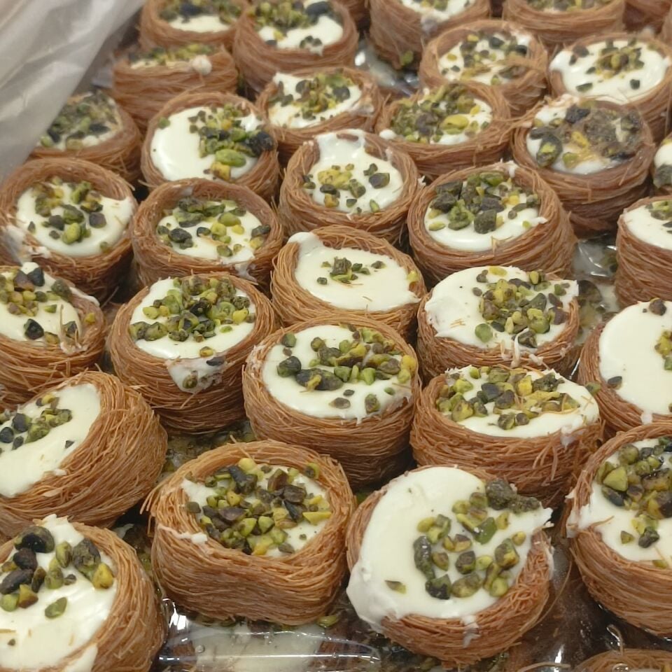 Toptan Kadayıflı Bülbül Yuvası Lokumu Sade 10 Kg