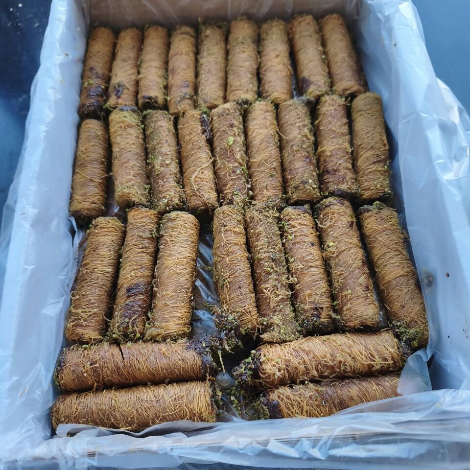 Toptan Kadayıflı Rulo Sarma Çikolatalı 8 Kg