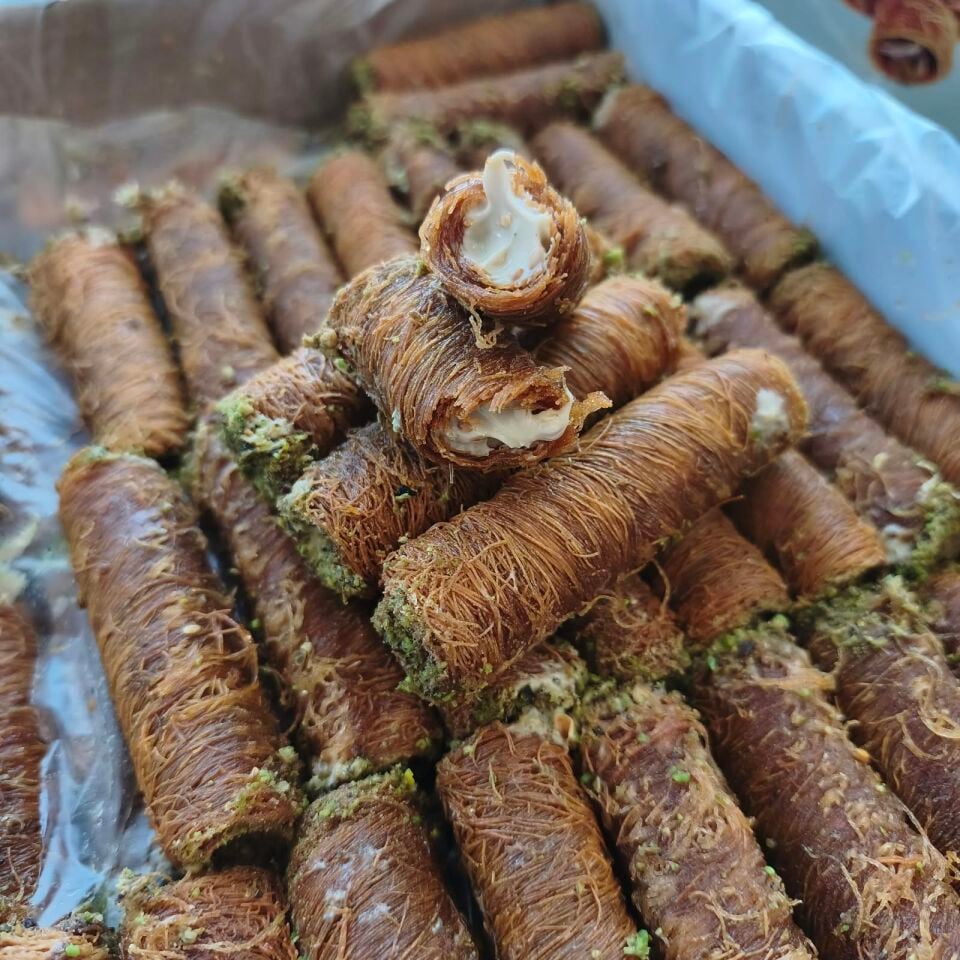 Toptan Kadayıflı Rulo Sarma Tahinli-Susamlı 8 Kg