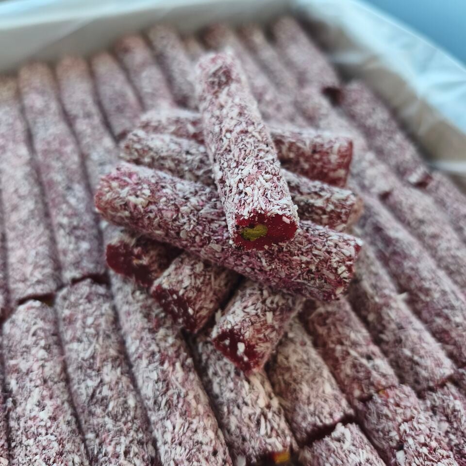 Toptan Antep Fıstıklı Cennet Lokumu Hibiskuslu 10 Kg