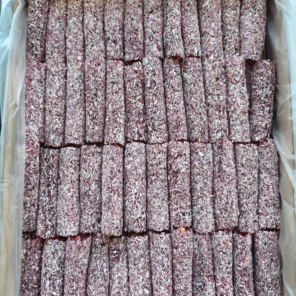 Toptan Antep Fıstıklı Cennet Lokumu Hibiskuslu 10 Kg