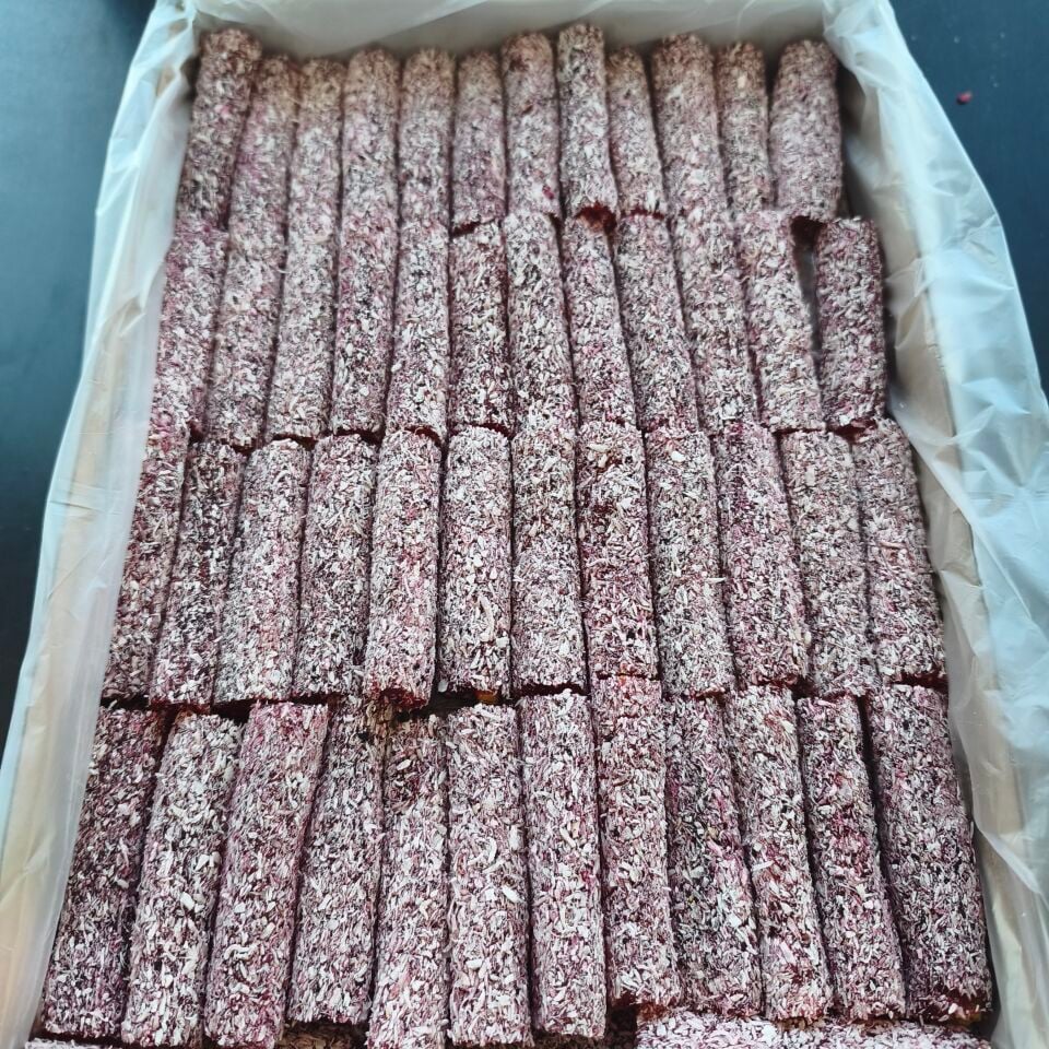 Toptan Antep Fıstıklı Cennet Lokumu Hibiskuslu 8 Kg