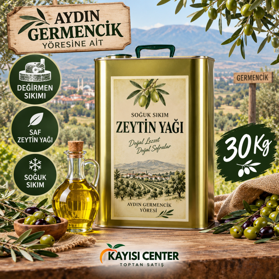 Toptan Soğuk Sıkım Zeytin Yağı 30 Lt